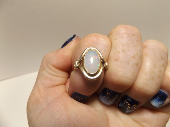 Classy Natural Opal Ring - image 3