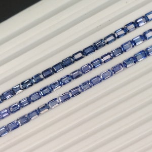 6x4mm Natural Blue Sapphire Faceted Octagon Cut Good Quality Loose Blue Sapphire Octagon - Price Per Piece