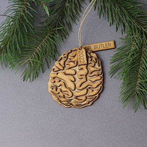 Brain ornament, Neurologist, Neuro, Brain, Neurology gift, Brain christmas ornament, Medical ornament, Anatomy ornament, Neurology ornament