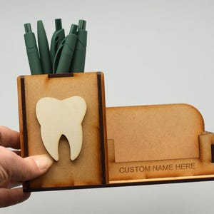 Porte-cartes de visite dentaire porte-stylo cadeau dentaire dentiste décoration dentaire cadeau dent décoration dent porte-stylo dent carte dentaire assistant dentaire