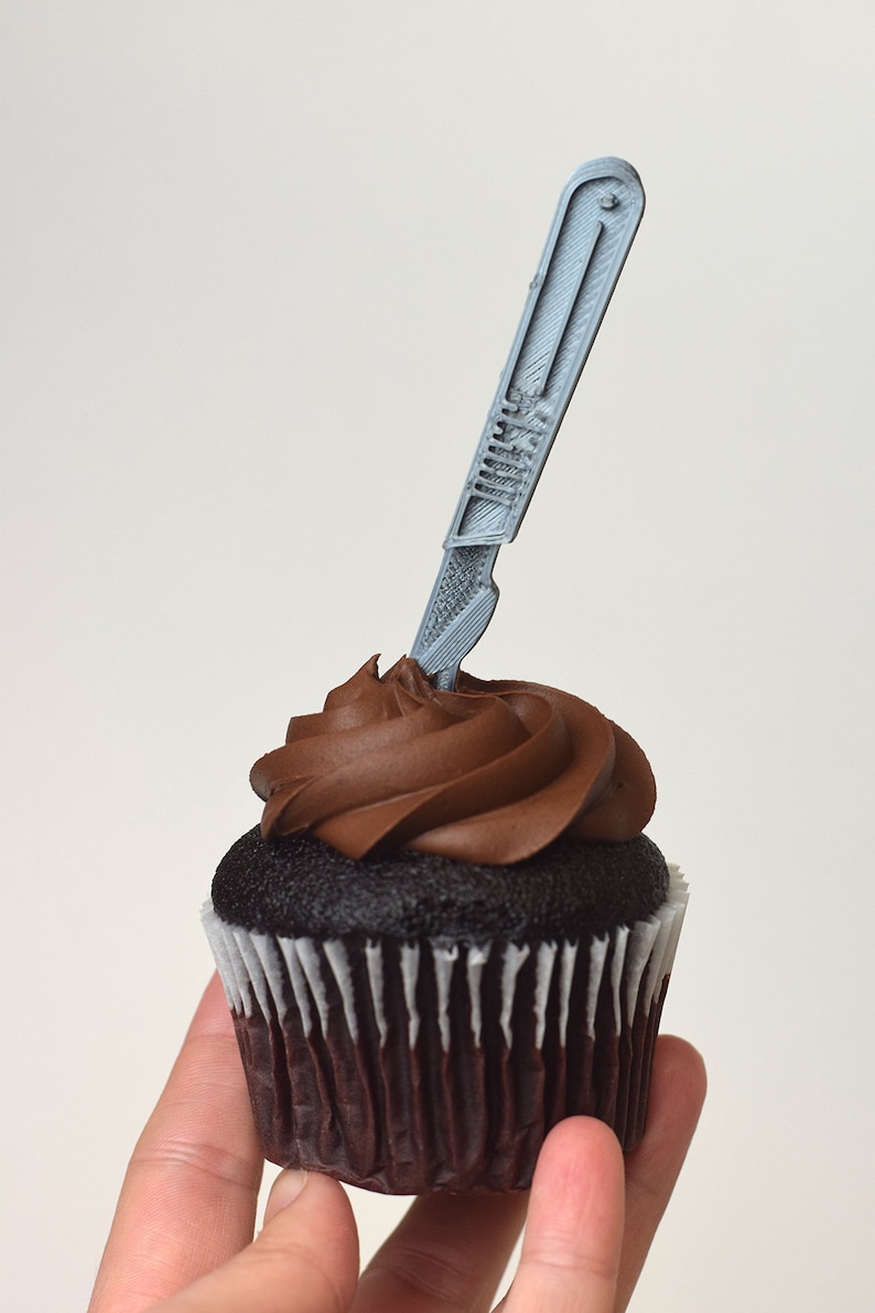 Scalpel Cupcake Toppers, Medical Graduation Party, Doctor Gift image 8