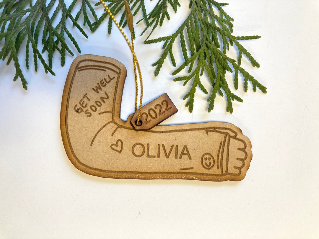 Full Arm Cast Ornament, Broken Arm Ornament, Broken Arm Gift, Cast