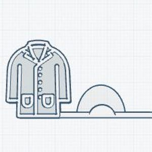 Doctor White coat Business Card Holder: Medical Office Decor