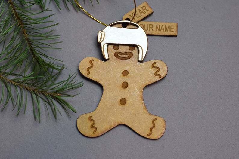 Cranial helmet ornament gingerbread baby helmet ornament cranial helmet gift baby helmet gift plagiocephaly brachycephaly helmet therapy image 5