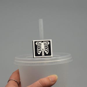 X-ray straw topper Radiology Xray Tech Radiologic Technologist Rad Tech Medical cup topper Radiology straw topper Rad tech gift bone gift