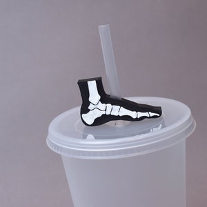 Foot sraw topper, Podiatrist,  Foot Bones, Podiatry, Doctor Of Podiatry Gift, Medical straw topper, Anatomy, Podiatry party, Foot gift, feet