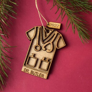 Ornement de gommage personnalisé, haut de gommage, décoration d&#39;infirmière, décoration de médecin, porte-stylo médical, allaitement, cadeau d&#39;infirmière,