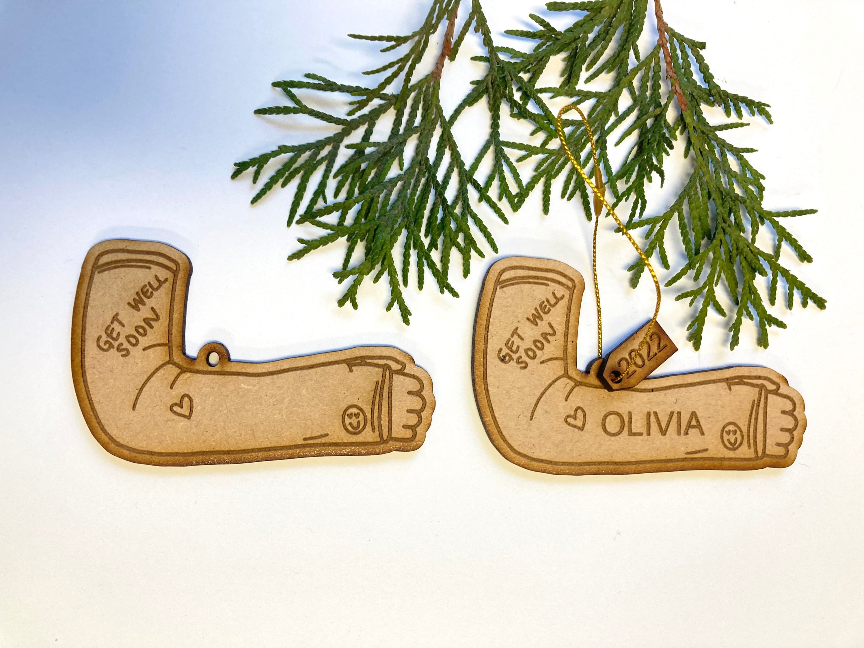 Full Arm Cast Ornament Broken Arm Ornament Broken Arm Gift Etsy