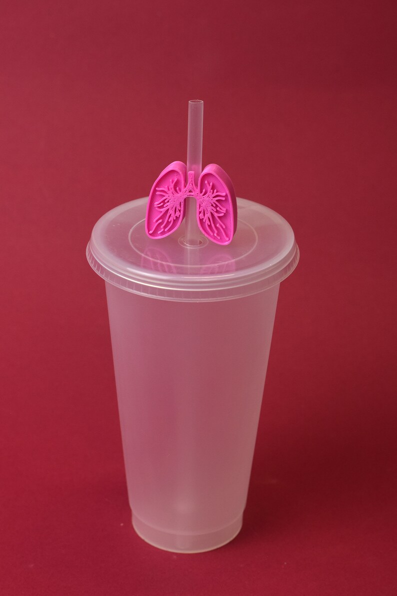 Lung Straw Topper Respiratory Lungs Gift Organ Straw Etsy