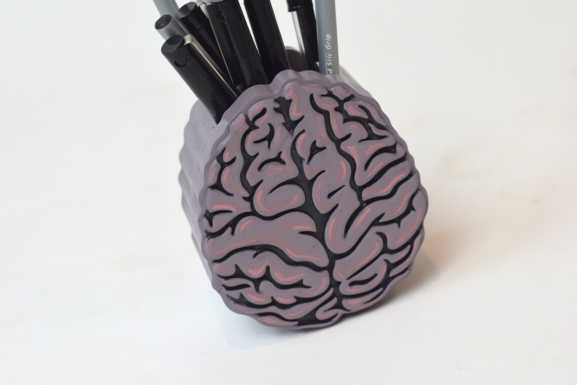 Brain pen holder Neurologist Neuro Brain Neurology brain Etsy