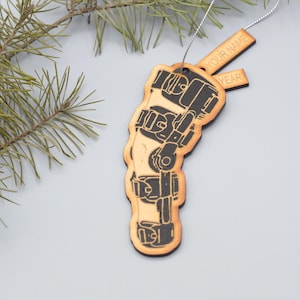 Wood Knee Brace ornament ACL ornament radiologist gift knee ornament knee gift medical doctor gift Knee bones knee gift knee surgery