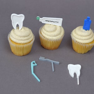 Dentish Party Cupcake Toppers, Cupcake Topper Zahn, Cupcake Topper Zahn, Zahnarzt Party, Zahnarzt Geschenk, Zahnarzt Party, Zahnarzthelferin Zahn Geschenk, Zahn Dekor