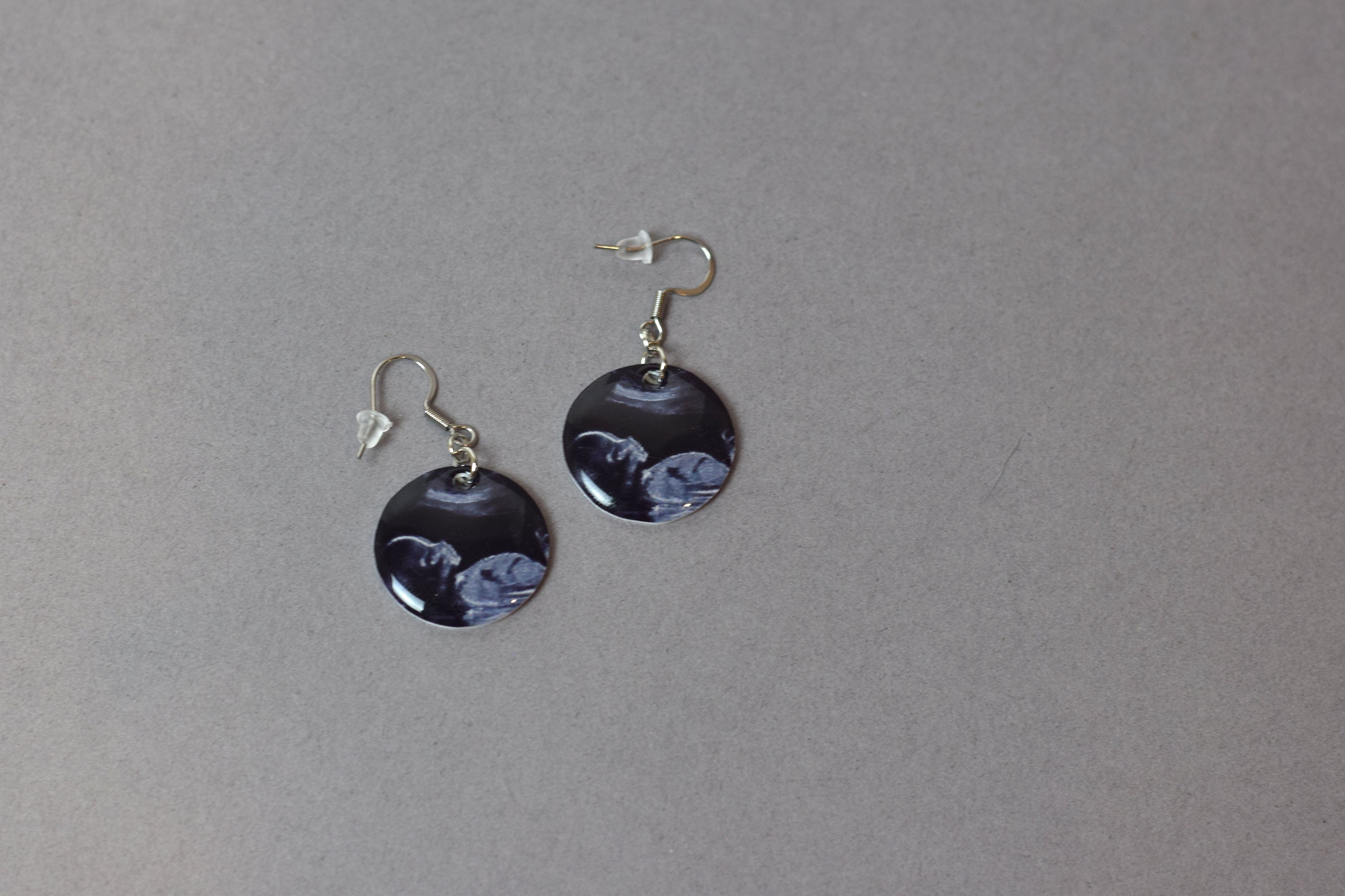 Ultrasound earrings, Radiology earrings, Sonogram earrings, Obstetrician Gift, OBGYN Gift, Obstetrician Earrings,