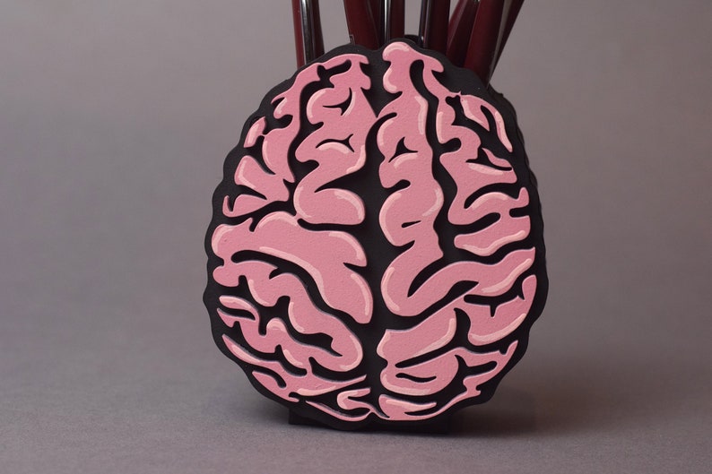 Brain Pen Holder Neurologist Neuro Brain Neurology Brain Etsy