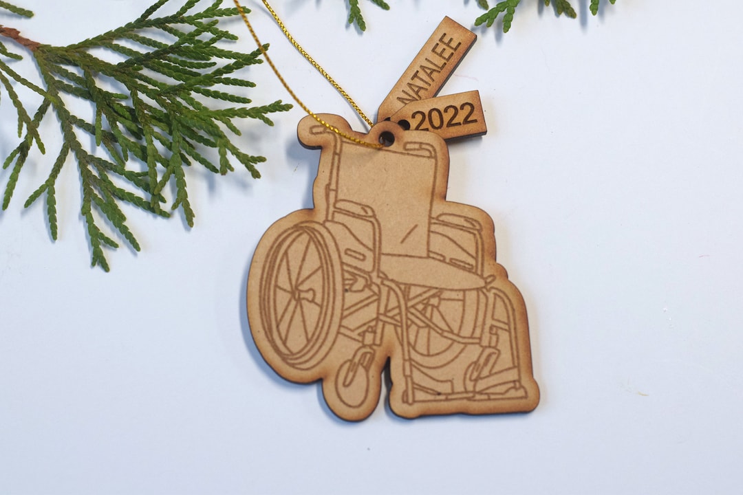 Wheelchair Ornament, Broken Leg Ornament, Broken Leg Gift, Cast, Bone