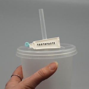 Zahnpasta Strohhalm Topper Zahnpasta Geschenk Zahnarzt Party Zahnarzt Geschenk Zahnputztuch Topper Zahnarzt Trauzeugin Geschenk
