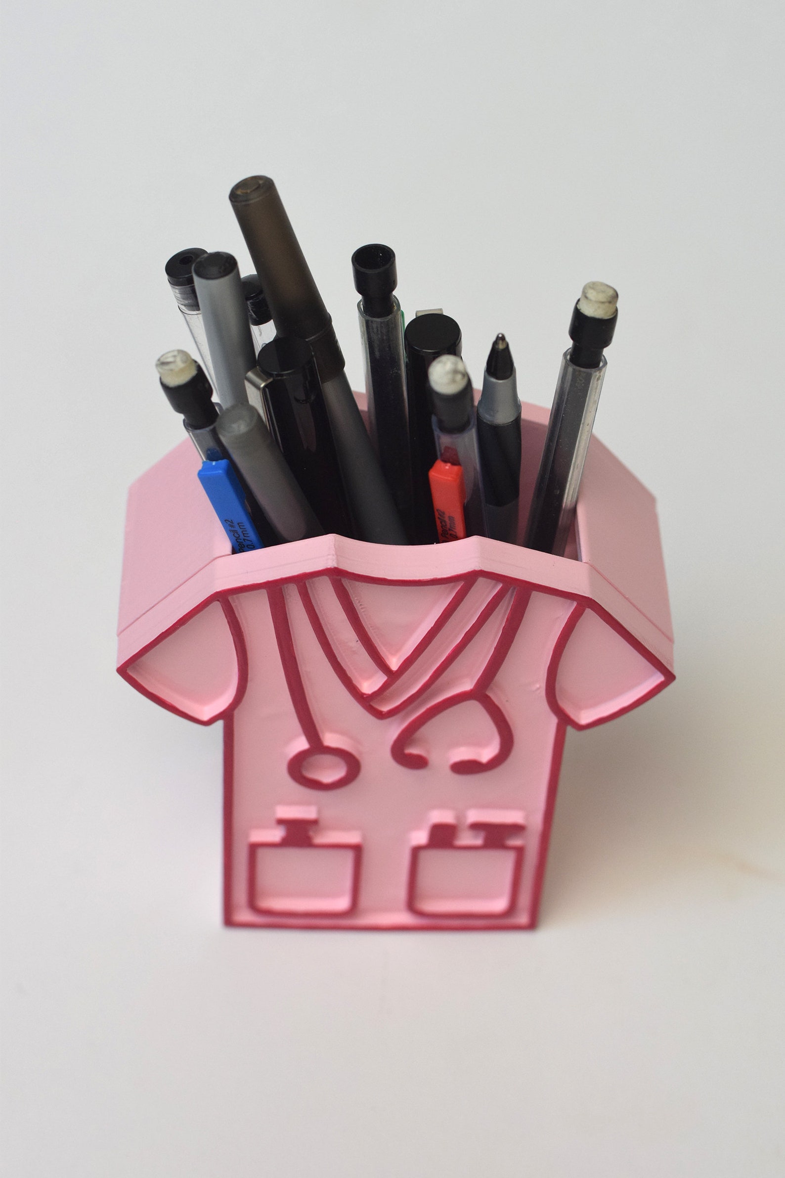 PINK Scrub Pen Holder Scrub Top Nurse Decor Doctor Decor Etsy
