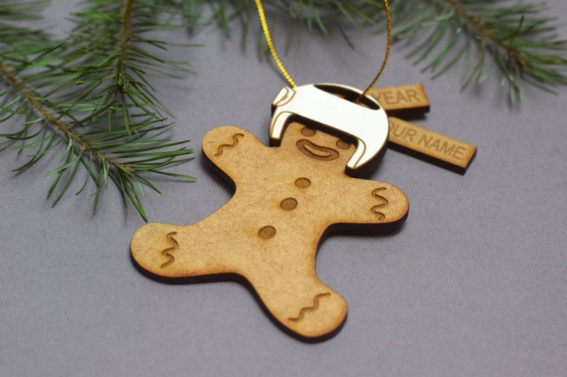 Cranial helmet ornament gingerbread baby helmet ornament cranial helmet gift baby helmet gift plagiocephaly brachycephaly helmet therapy image 4