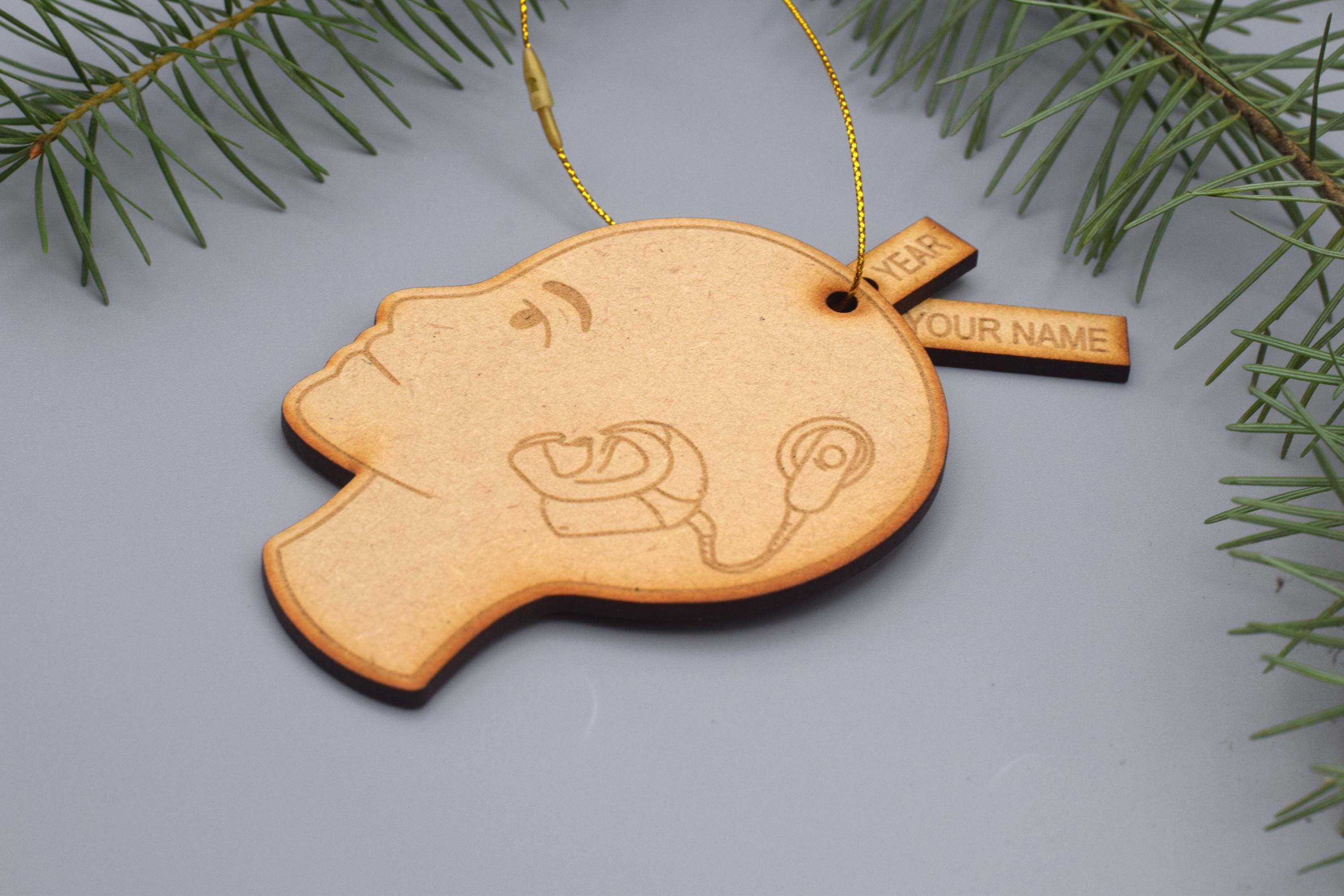 Cochlear Implant Ornament Audiology Audiologist Gift Doctor Medical ...