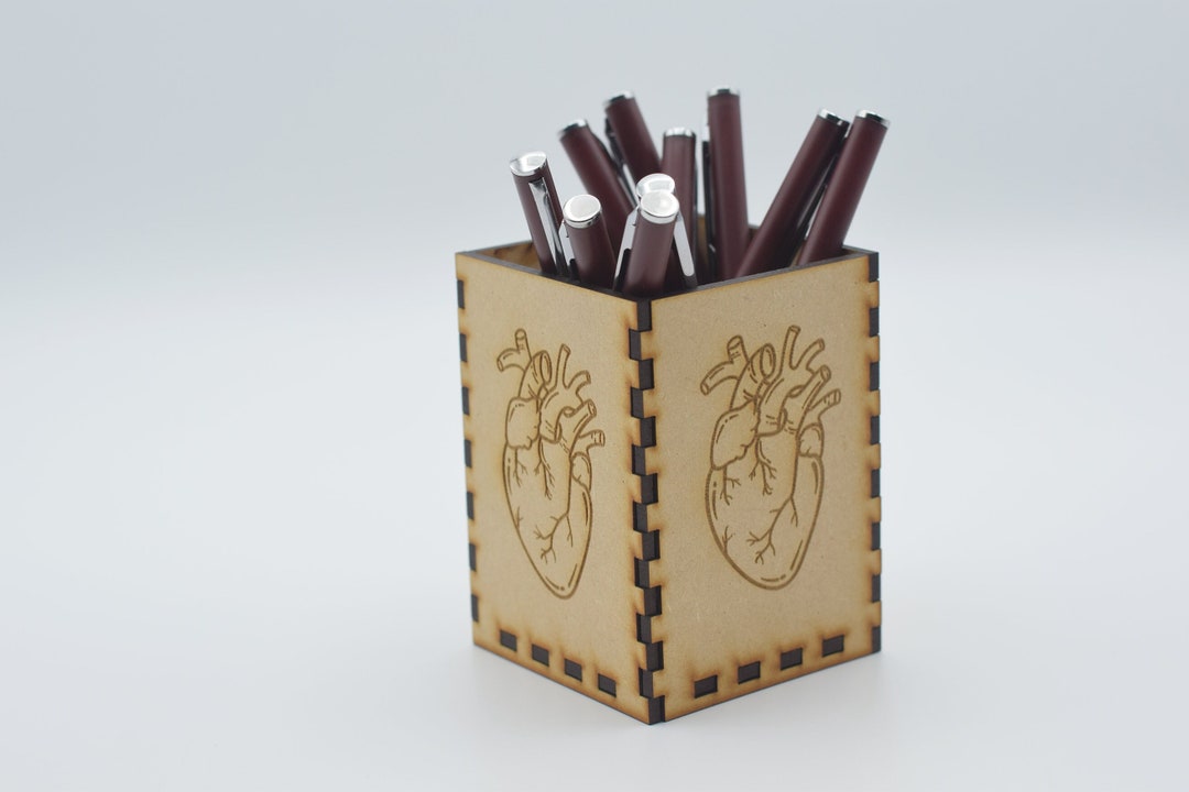 Anatomical Human Heart Pen Holder, Heart Decor, Doctor Gift, Medical