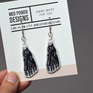 Foot earrings, Podiatrist jewelry, Podiatrist earrings, Podiatrist gift, Medical earrings, bone earrings, anatomical human foot, Foot bones