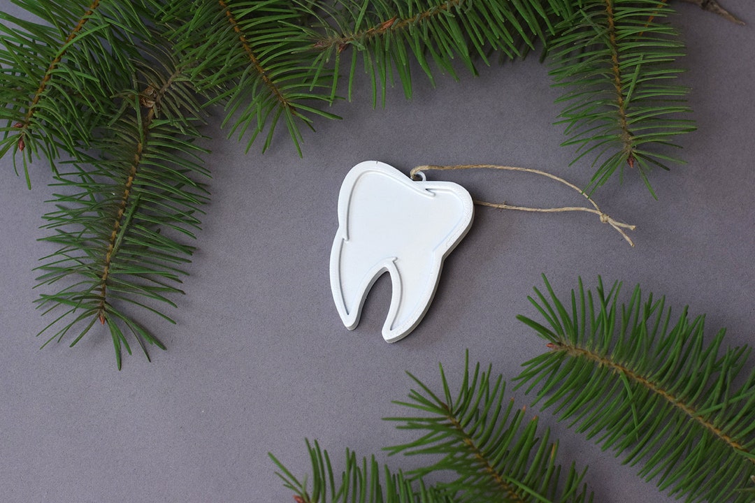 Tooth Ornament, Dental Christmas Ornament, Dentist Ornament, Hand Made