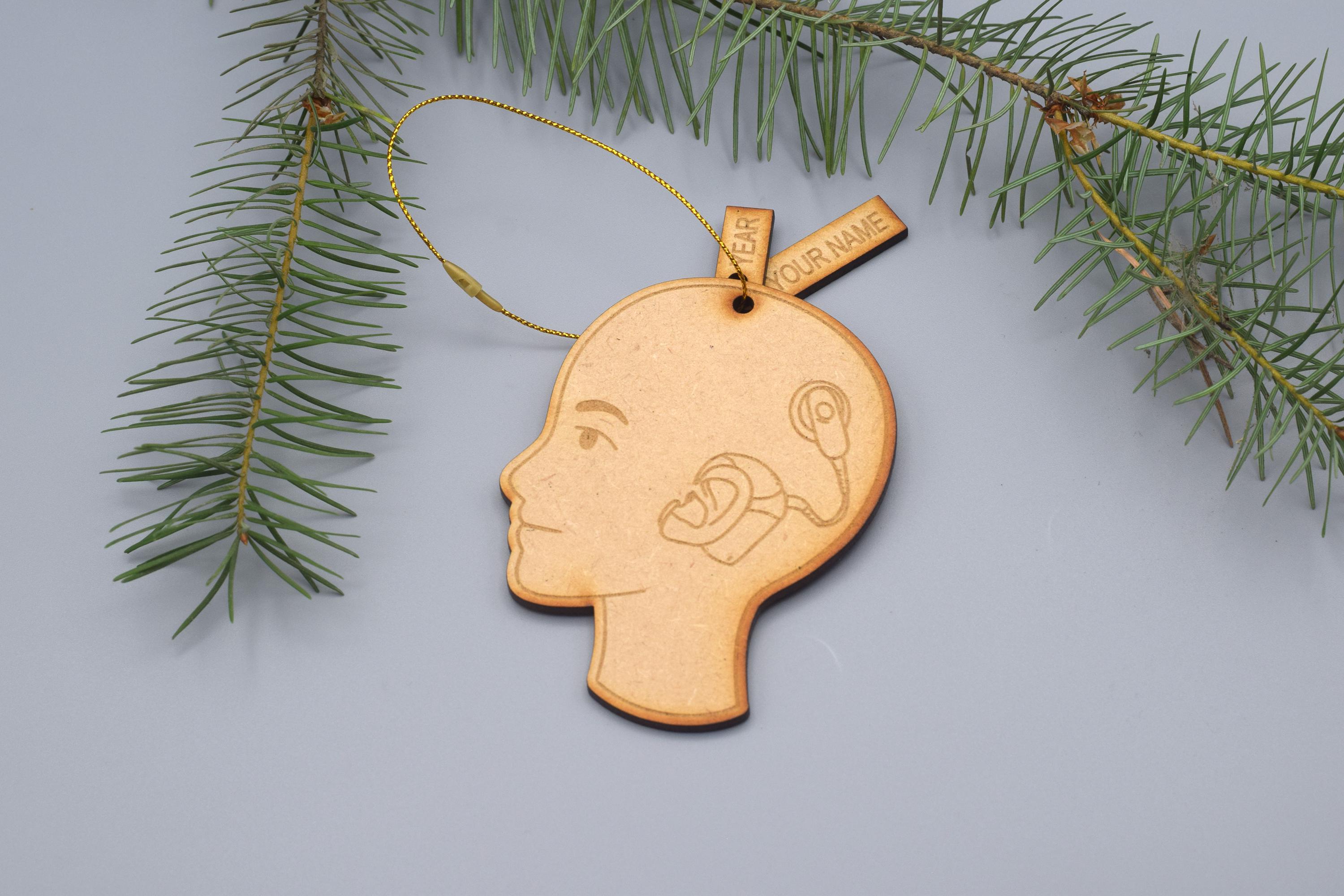 Cochlear Implant Ornament Audiology Audiologist Gift Doctor Medical ...