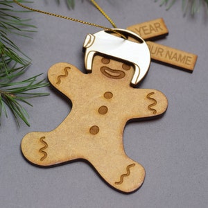 Cranial helmet ornament gingerbread baby helmet ornament cranial helmet gift baby helmet gift plagiocephaly brachycephaly helmet therapy image 3