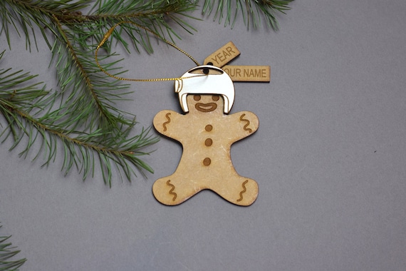 Cranial helmet ornament gingerbread baby helmet ornament cranial helmet gift baby helmet gift plagiocephaly brachycephaly helmet therapy