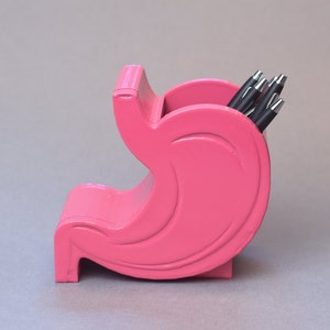 Stomach Pen holder, Stomach gift, Stomach cancer, Gastroenterologist, Doctor office decor, Gastroparesis, Organ decor, Stomach, Med Power
