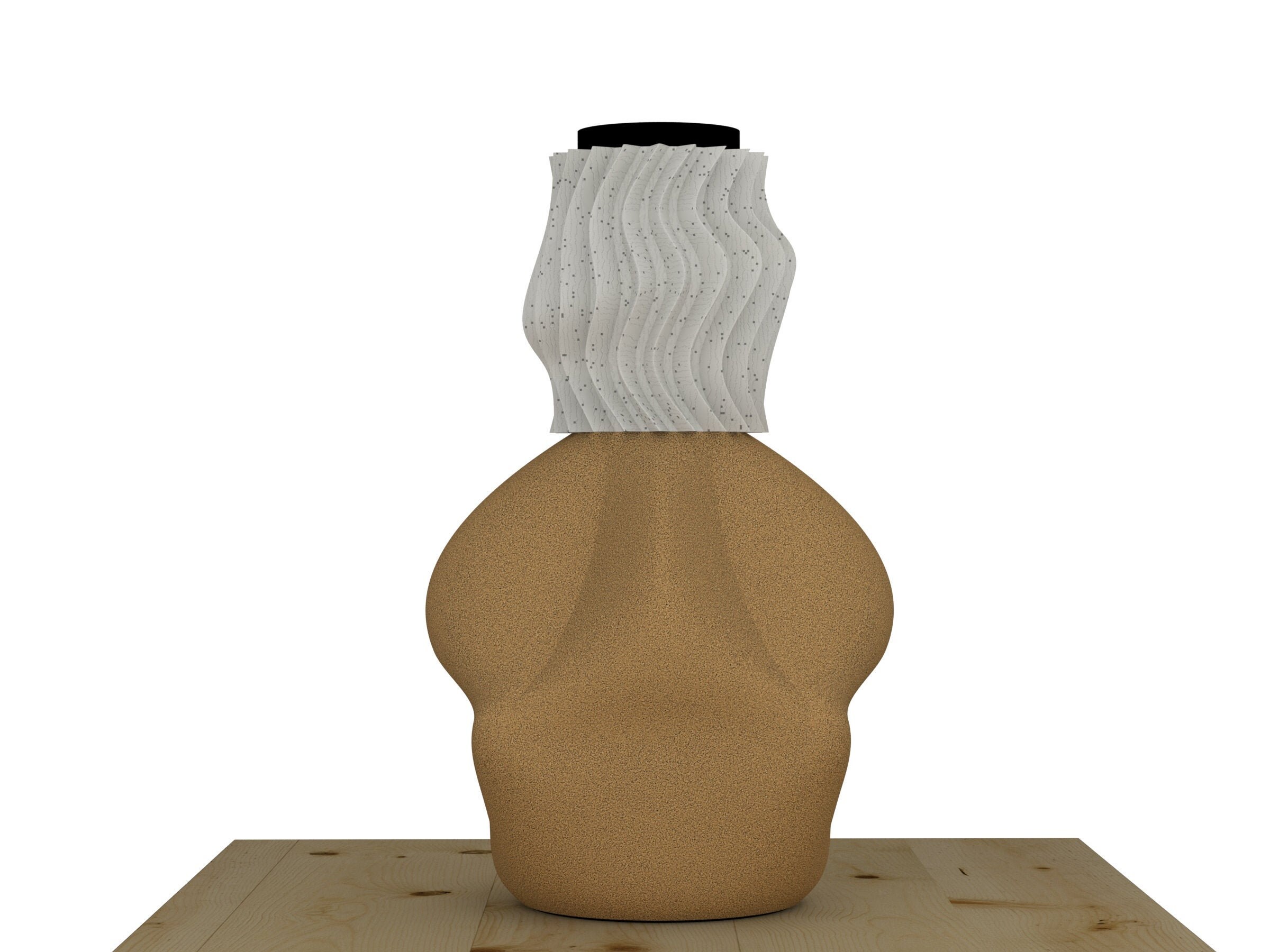 Vase Modulaire Modular 2 Artisanal et Fabriqué en Polymère Biodégradable Idéal Pour Idée Cadeau Anni