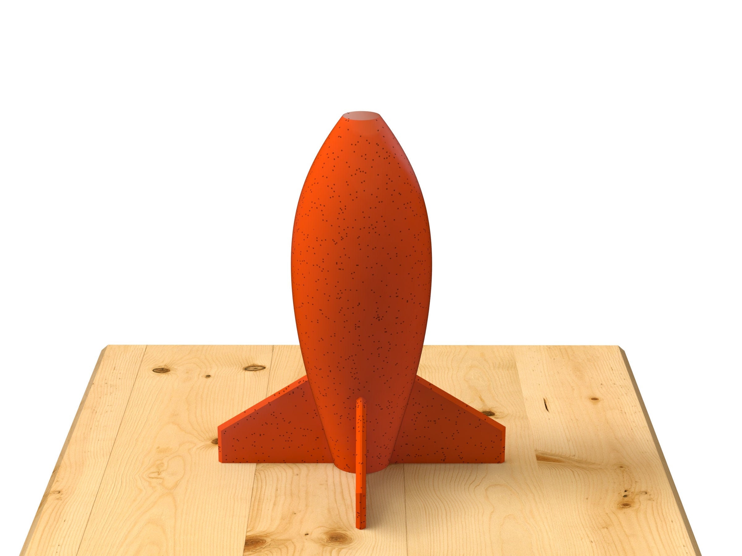 Vase Rocket Artisanal et Fabriqué en Polymère Biodégradable Idéal Pour Idée Cadeau Anniversaire Déco