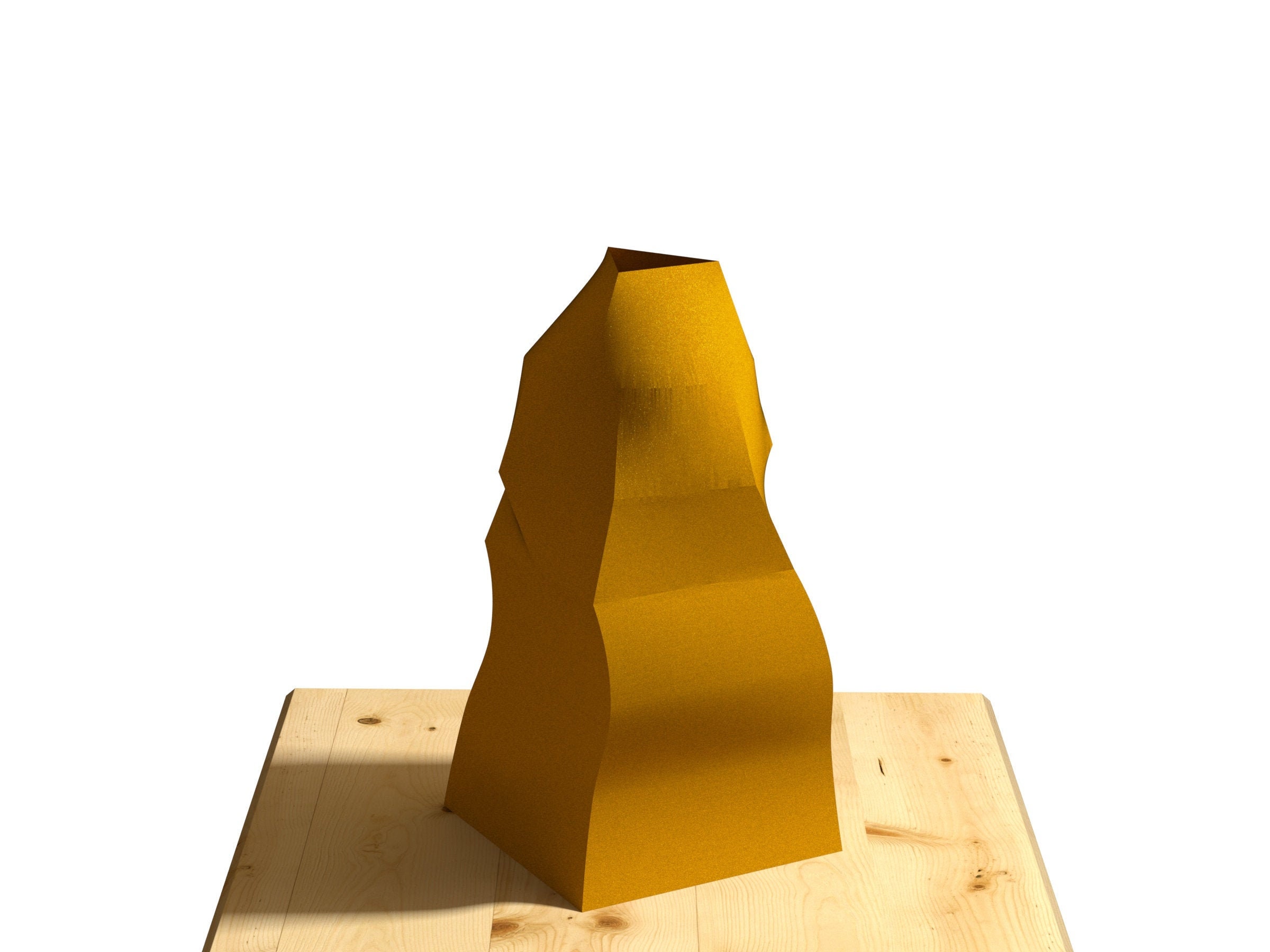 Vase Geometric Artisanal et Fabriqué en Polymère Biodégradable Idéal Pour Idée Cadeau d'anniversaire