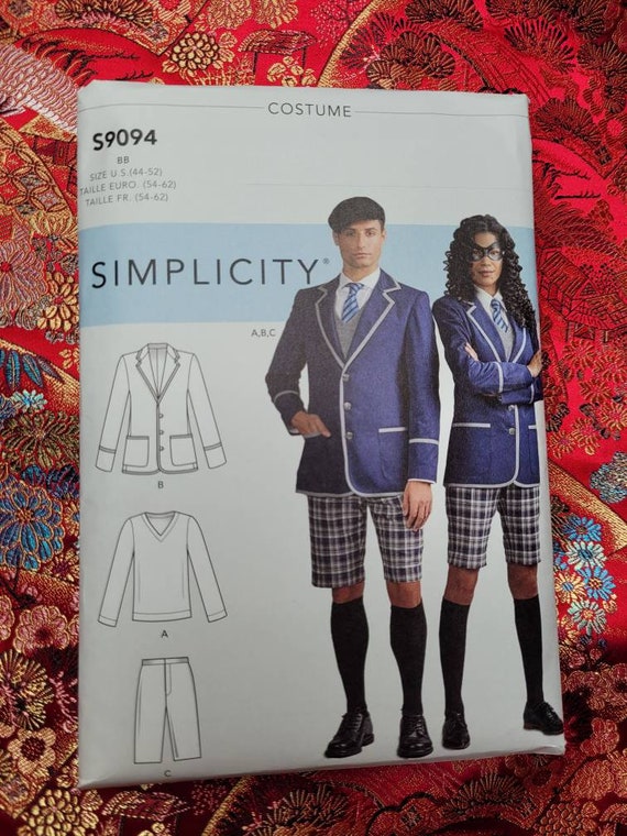 School Uniform Costume Sewing Pattern Simplicity 9094 Etsy