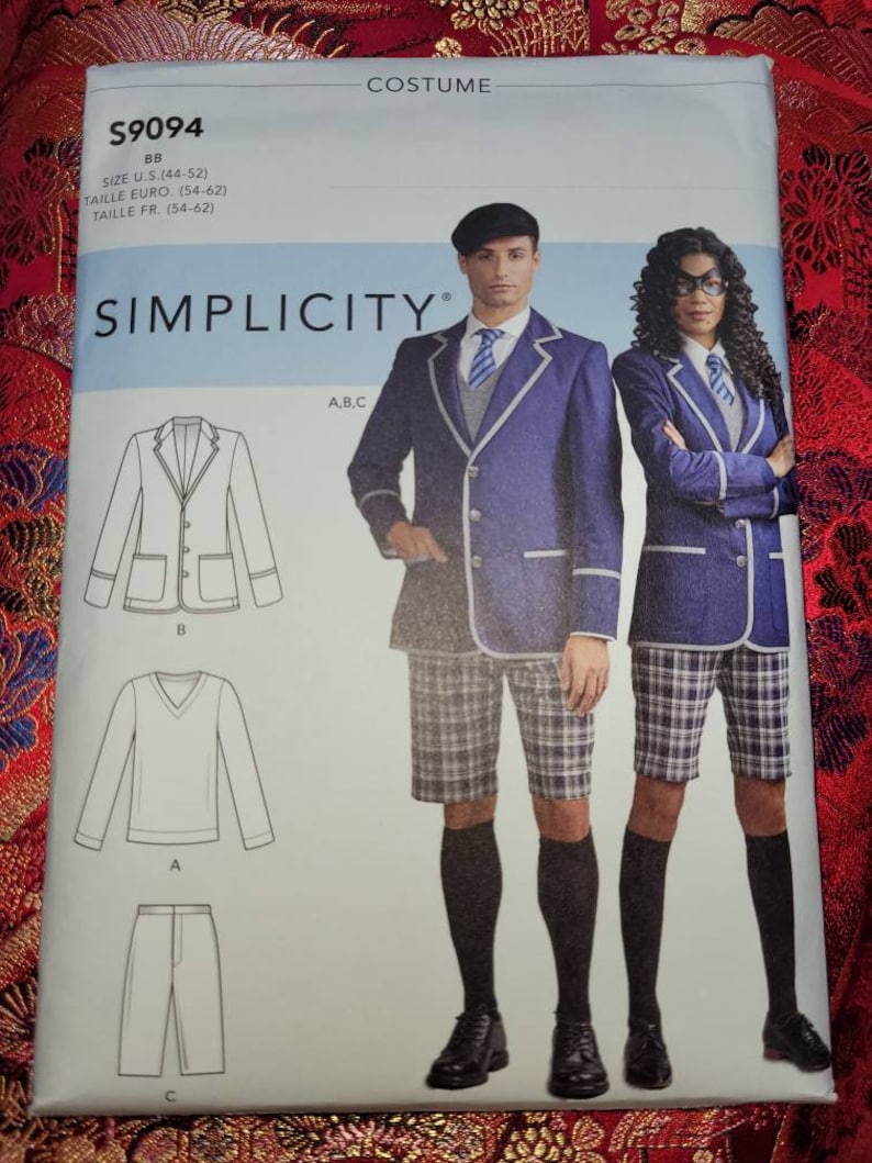 School Uniform Costume Sewing Pattern Simplicity 9094 Etsy