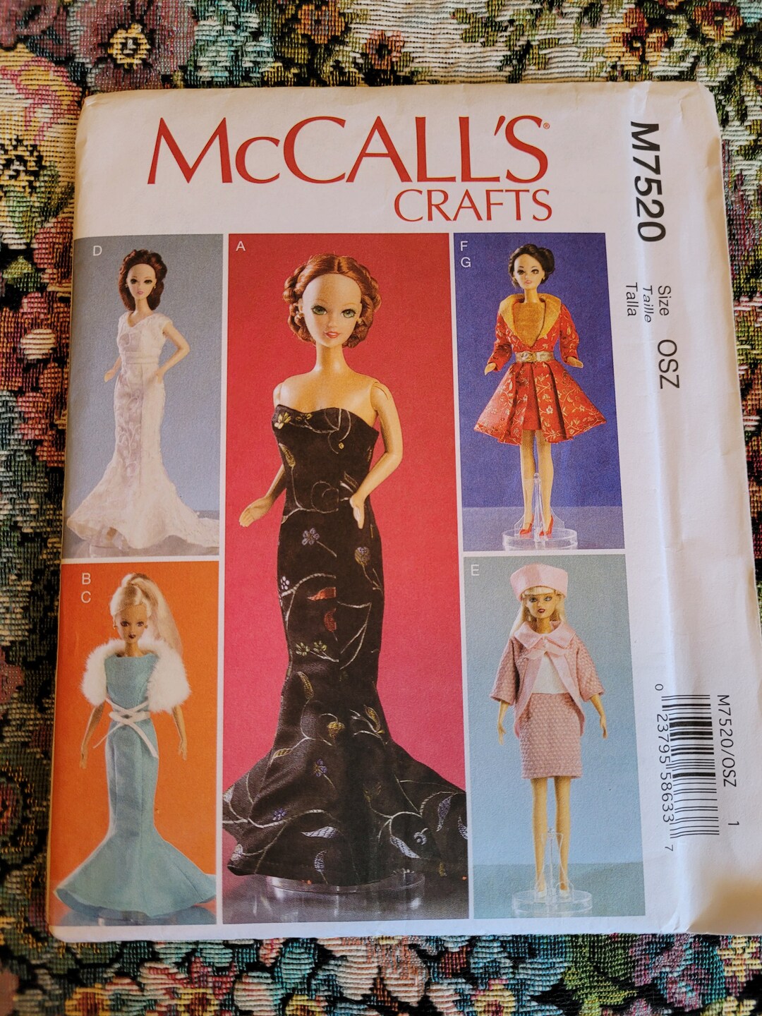 Doll Dresses Sewing Patterns for 11 1/2 Inch Fashion Dolls Mccall's ...