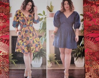 Mimi G Design Plunging Back Dress Pattern from Simplicity, S9329 for sizes 16-24, Uncut, FF