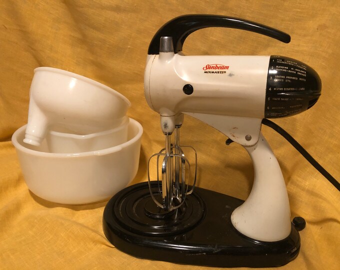 Sunbeam Mixmaster Model 10 Working W/ Original Bowls and Beaters Etsy