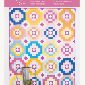 Southwest Sunshine Quilty Love Pattern Fat Quarter Friendly Quilt by Emily Dennis #126