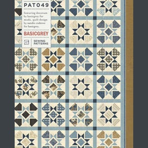 Square Dance Quilt Pattern, by Basic Grey Pat049, Fat 8th Friendly Pattern