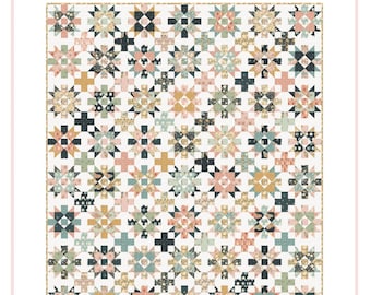 Moonbeam Nights Quilt Pattern by Jina Barney, for the Moonbeam Dreams Collection
