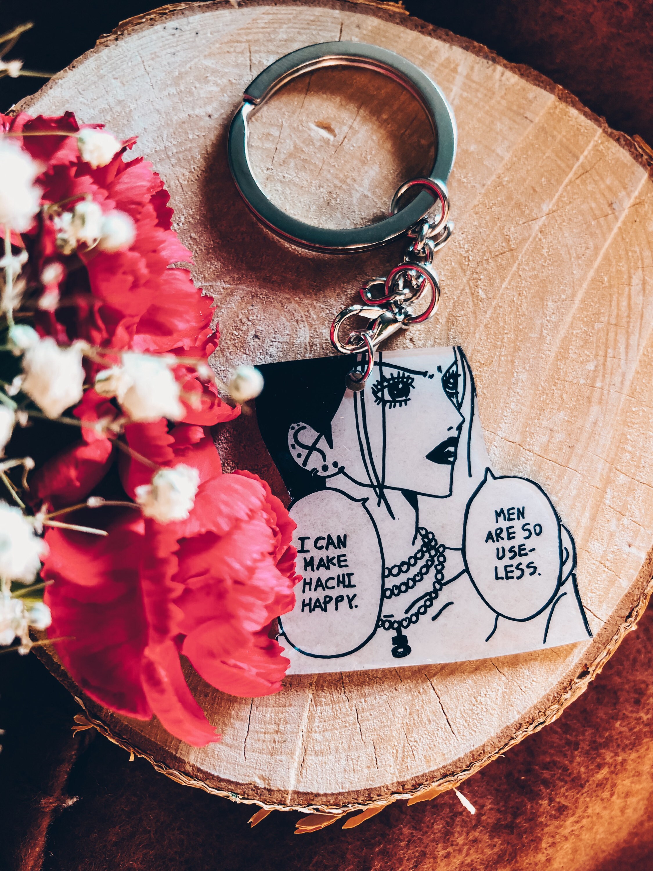 Nana Nana Manga Charm Nana Osaki Nana Keychain M Manga Etsy