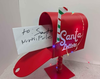 Christmas Santa Mailbox, Christmas Decor