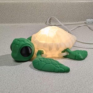 Turtle Lamp: Ocean Theme Night Light Desk Decor