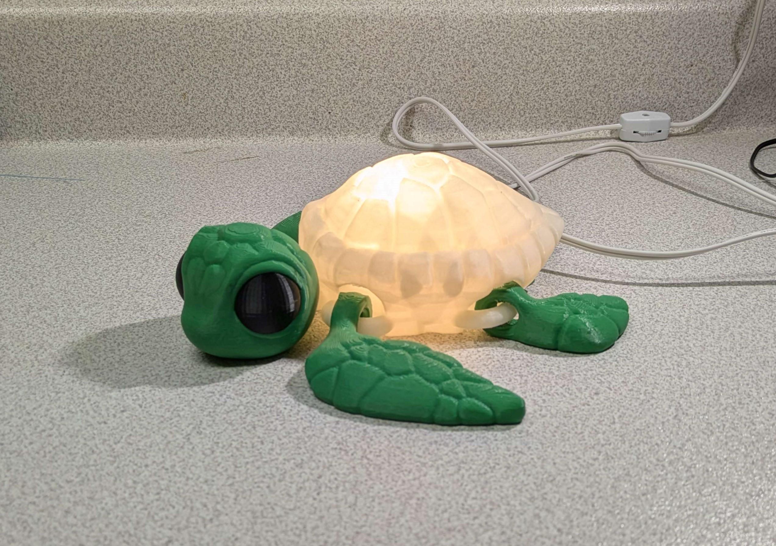 Turtle Lamp, Nightlight, Desk Decor, Cute! Ocean Theme