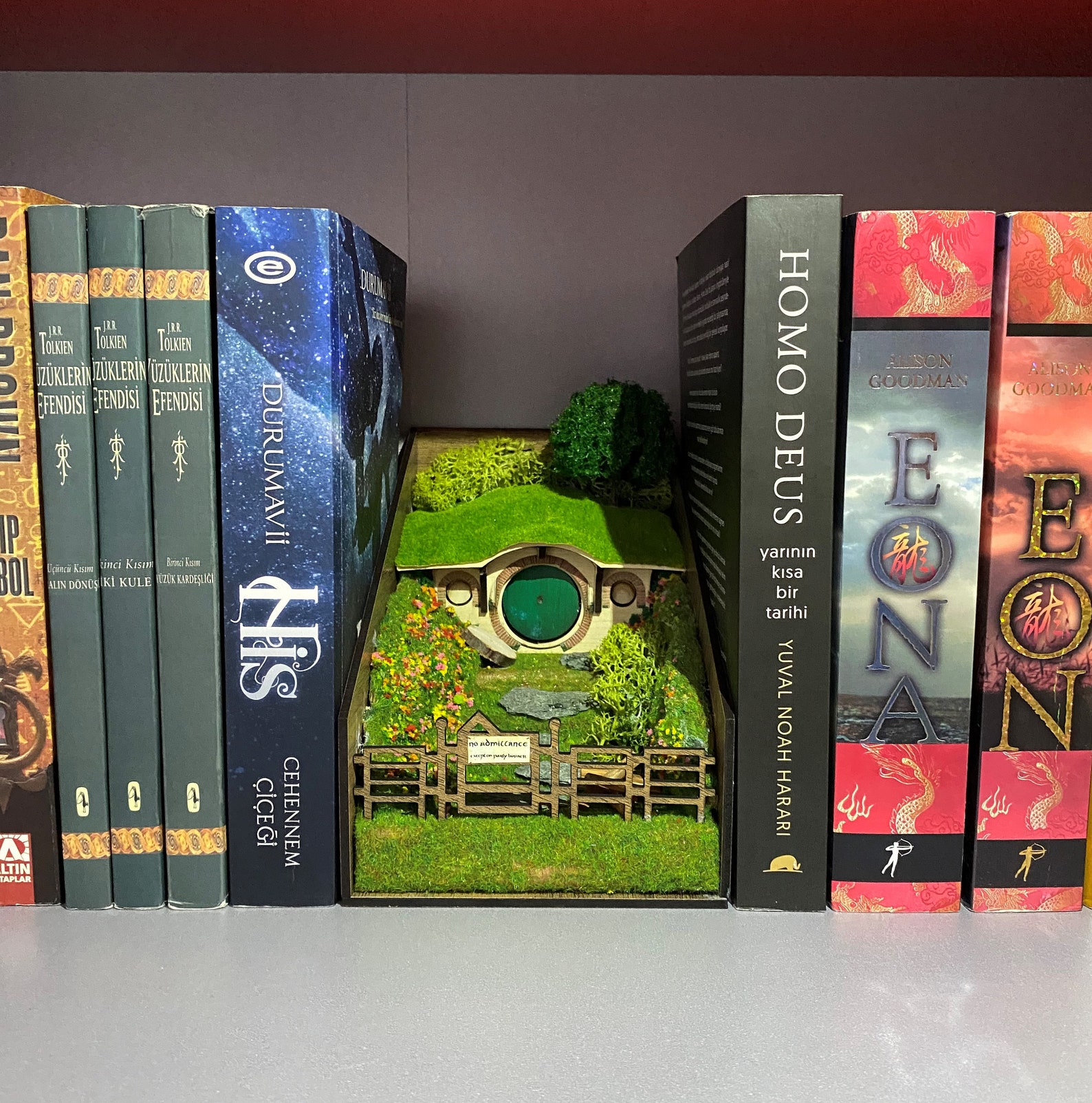 Book Nook Book Shelf Insert Bilbo Baggins Home Book Etsy