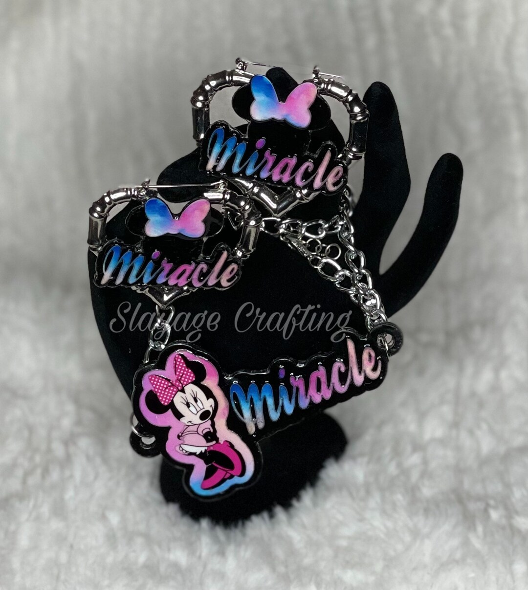 Bamboo Name Plate Earrings Etsy