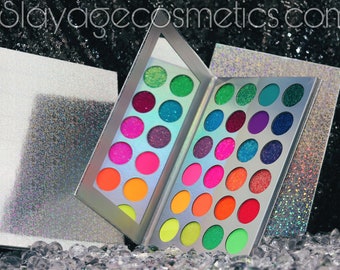 Glow in dark eyeshadow pallet by SlayageCosmetics