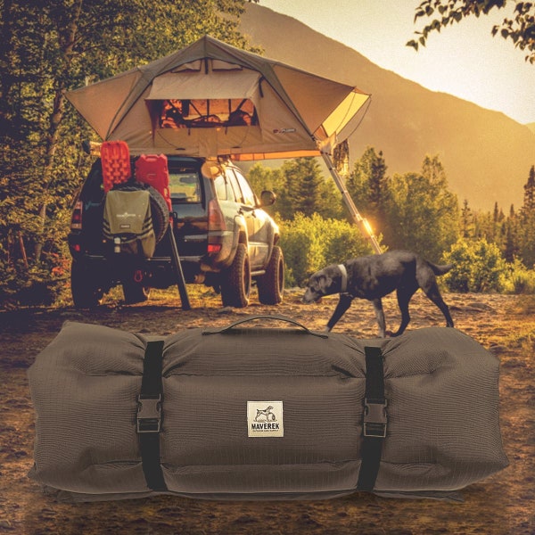 Maverek | Travel Dog Bed for Camping | Portable Dog Bed for Car & Tent | Dog Camping Accessories for Small, Medium, Large Dogs