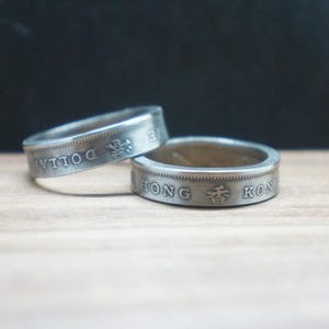 Hong Kong 1 dollar Coin Ring